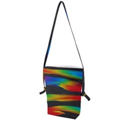 Colorful Background Folding Shoulder Bag by Sapixe