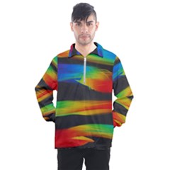 Colorful Background Men s Half Zip Pullover