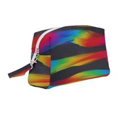 Colorful Background Wristlet Pouch Bag (medium)