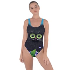 Kitten Black Furry Illustration Bring Sexy Back Swimsuit by Sapixe