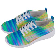 Wave Rainbow Bright Texture Men s Lightweight Sports Shoes by Sapixe