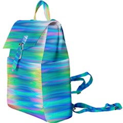 Wave Rainbow Bright Texture Buckle Everyday Backpack by Sapixe