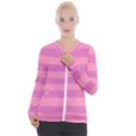 Pink Stripes Striped Design Pattern Casual Zip Up Jacket View1