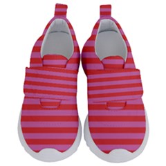 Stripes Striped Design Pattern Kids  Velcro No Lace Shoes by Sapixe