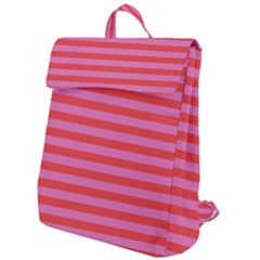 Stripes Striped Design Pattern Flap Top Backpack by Sapixe