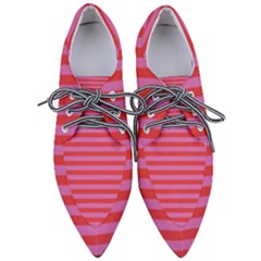 Stripes Striped Design Pattern Pointed Oxford Shoes