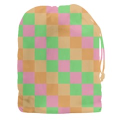 Checkerboard Pastel Squares Drawstring Pouch (xxxl)