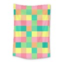 Checkerboard Pastel Squares Small Tapestry View1