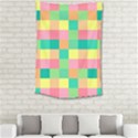 Checkerboard Pastel Squares Small Tapestry View2