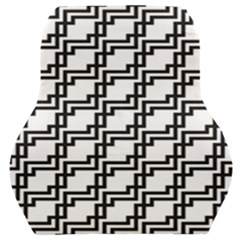 Pattern Monochrome Repeat Car Seat Back Cushion  by Sapixe