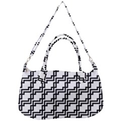 Pattern Monochrome Repeat Removal Strap Handbag