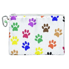 Pawprints Paw Prints Paw Animal Canvas Cosmetic Bag (xl)