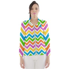 Chevron Pattern Design Texture Women s Windbreaker