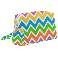 Chevron Pattern Design Texture Wristlet Pouch Bag (large)