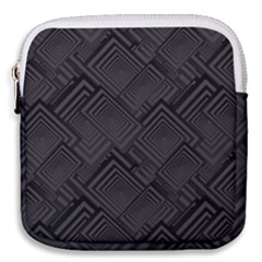 Diagonal Square Black Background Mini Square Pouch by Sapixe