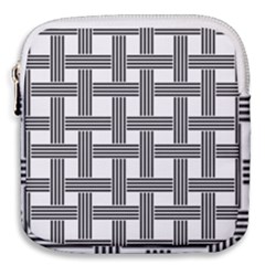 Seamless Stripe Pattern Lines Mini Square Pouch by Sapixe