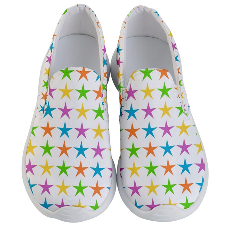 Star Pattern Design Decoration Men s Lightweight Slip Ons