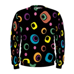 Abstract Background Retro Men s Sweatshirt