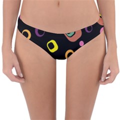 Abstract Background Retro Reversible Hipster Bikini Bottoms by Sapixe