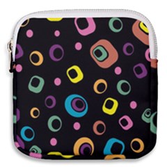 Abstract Background Retro Mini Square Pouch by Sapixe