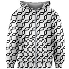 Diagonal Stripe Pattern Kids  Zipper Hoodie Without Drawstring by Sapixe