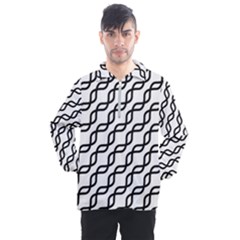 Diagonal Stripe Pattern Men s Half Zip Pullover