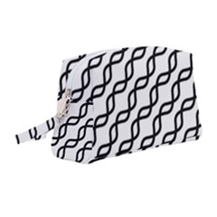 Diagonal Stripe Pattern Wristlet Pouch Bag (medium)