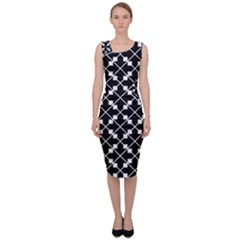 Abstract Background Arrow Sleeveless Pencil Dress by Sapixe