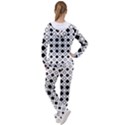 Square Diagonal Pattern Monochrome Women s Tracksuit View2