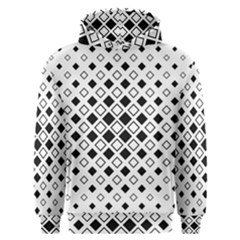 Square Diagonal Pattern Monochrome Men s Overhead Hoodie by Sapixe