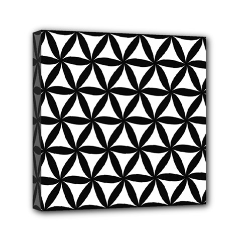 Pattern Floral Repeating Mini Canvas 6  X 6  (stretched)