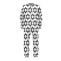 Pattern Star Repeating Black White Onepiece Jumpsuit (kids)