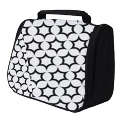 Pattern Star Repeating Black White Full Print Travel Pouch (small) by Sapixe