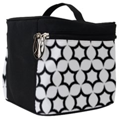 Pattern Star Repeating Black White Make Up Travel Bag (big)