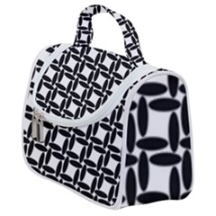 Ellipse Pattern Background Satchel Handbag