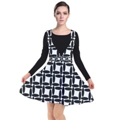 Ellipse Pattern Background Plunge Pinafore Dress by Sapixe