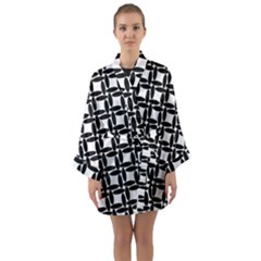 Ellipse Pattern Background Long Sleeve Kimono Robe