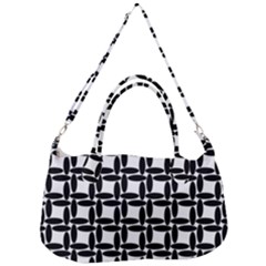 Ellipse Pattern Background Removal Strap Handbag