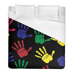 Handprints Hand Print Colourful Duvet Cover (full/ Double Size)