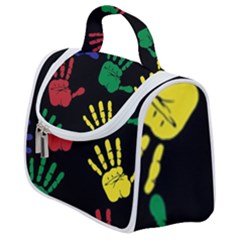 Handprints Hand Print Colourful Satchel Handbag