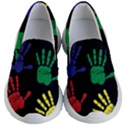 Handprints Hand Print Colourful Kids  Lightweight Slip Ons View1