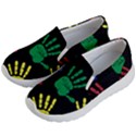 Handprints Hand Print Colourful Kids  Lightweight Slip Ons View2