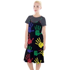 Handprints Hand Print Colourful Camis Fishtail Dress