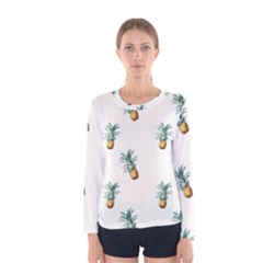 Pineapples pattern Women s Long Sleeve Tee