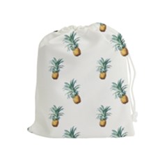 Pineapples pattern Drawstring Pouch (XL)