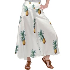 Pineapples pattern Satin Palazzo Pants