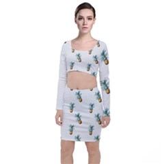 Pineapples pattern Top and Skirt Sets