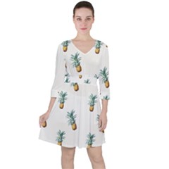 Pineapples pattern Ruffle Dress