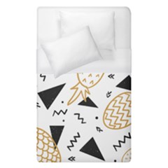 Black & gold pineapples Duvet Cover (Single Size)