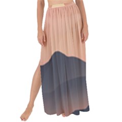 Sunset Sky Sun Graphics Maxi Chiffon Tie-up Sarong